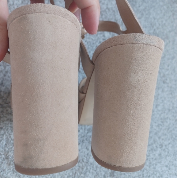 Women’s Michael Kors Divia platform sandal nude suede 10 - Picture 9 of 11